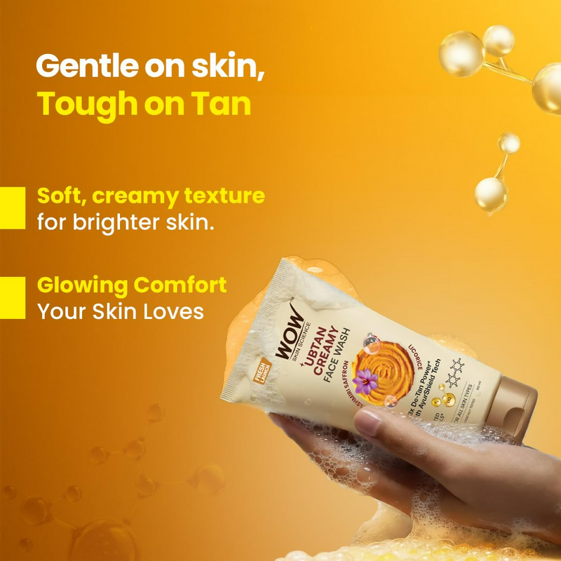 WOW Skin Science Ubtan Creamy Face Wash