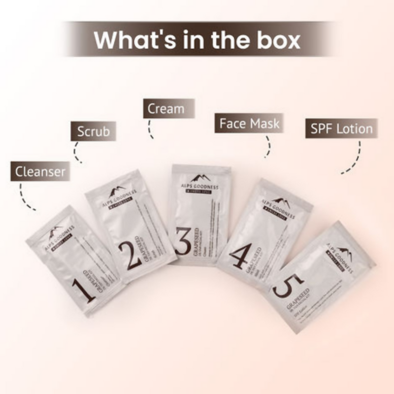 Alps Goodness Grapeseed De-Tan Facial Kit