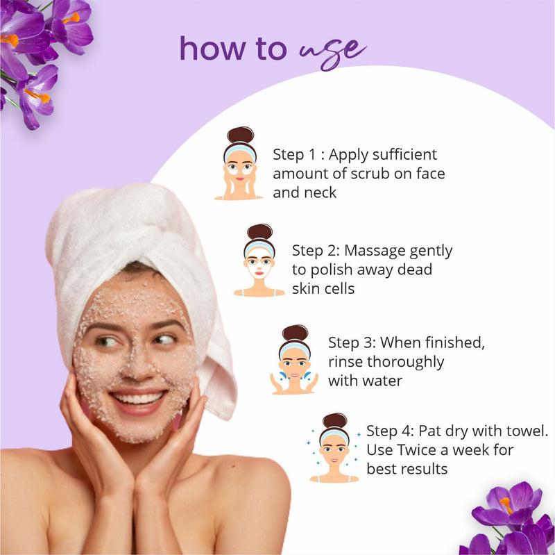 Globus Naturals Ayurvedic Kumkumadi Skin Lightening Face Scrub