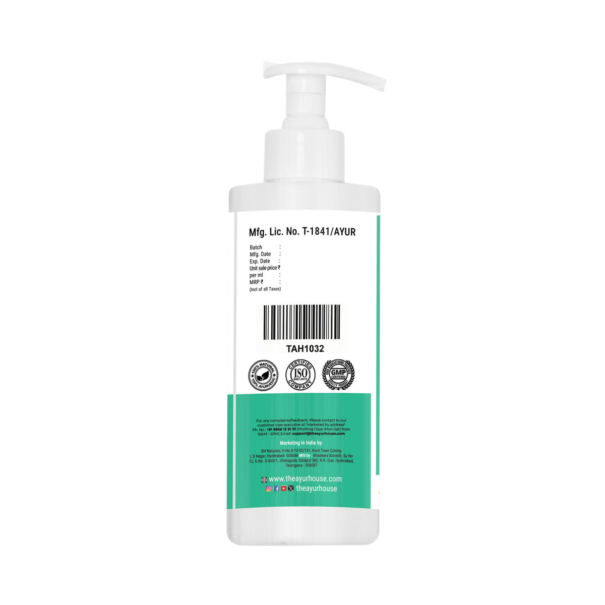 The Ayur House B Aloe Herbal Shampoo