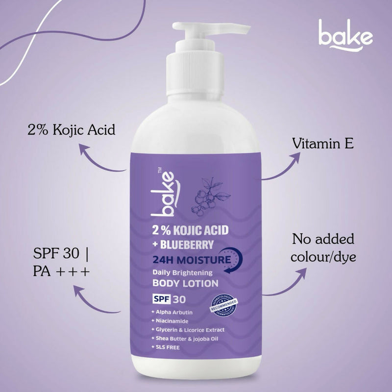 Bake 2% Kojic Acid Body Lotion SPF 30 PA+++ For Dark Spots