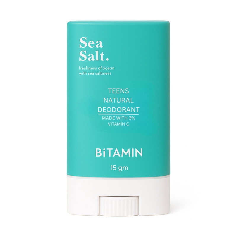 Bitamin Seasalt Teens Natural Deodorant Roll On Stick