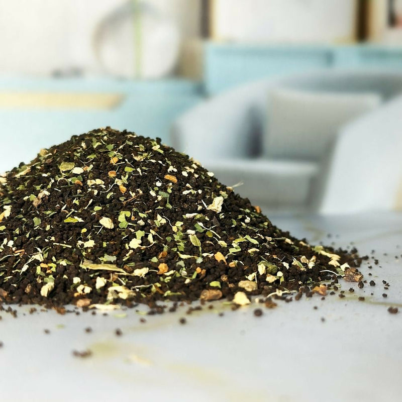Auric Kadak Moringa Masala Tea - Black Tea from Assam & Darjeeling with Real Spices (Cardamom, Ginger, Black Pepper)