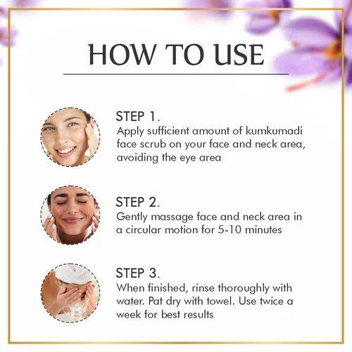 Nuerma Science Kumkumadi Face Scrub for Detoxifying Skin