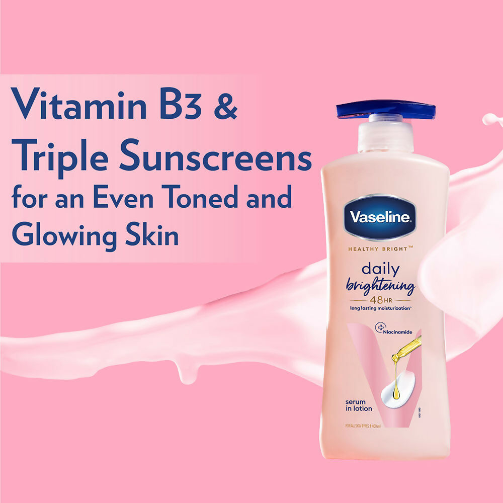 Vaseline Healthy Bright Daily Brightening Body Lotion & Sun Protect SPF 30 Body Lotion Combo