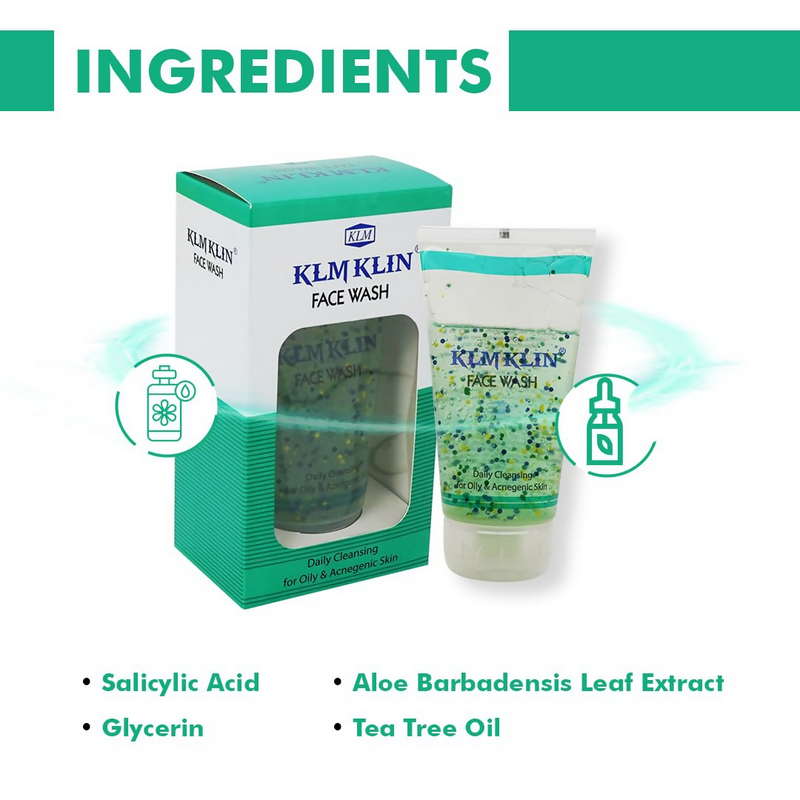 KLM Klin Face Wash Daily Cleansing For Oily & Acnegenic Skin