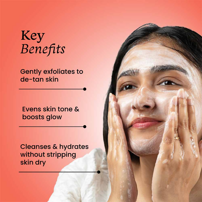 Foxtale Super Glow Face Wash Vitamin C + Papaya Enzyme