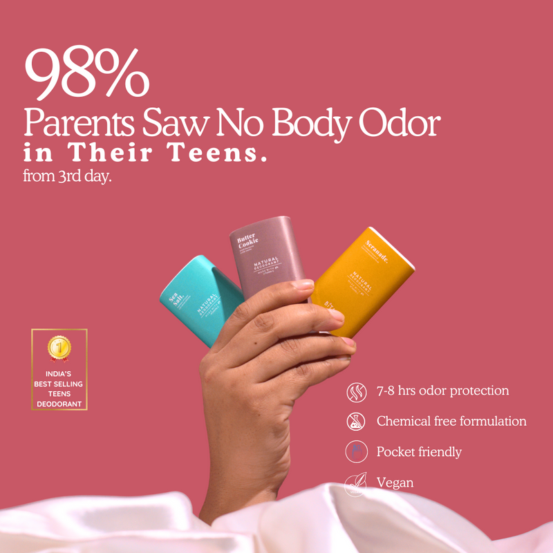 Bitamin Strawberry Teens Natural Deodorant Roll On Stick