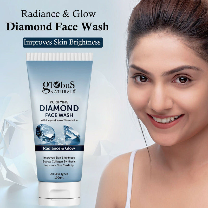 Globus Naturals Revival Diamond Face Wash, Suitable For All Skin Types