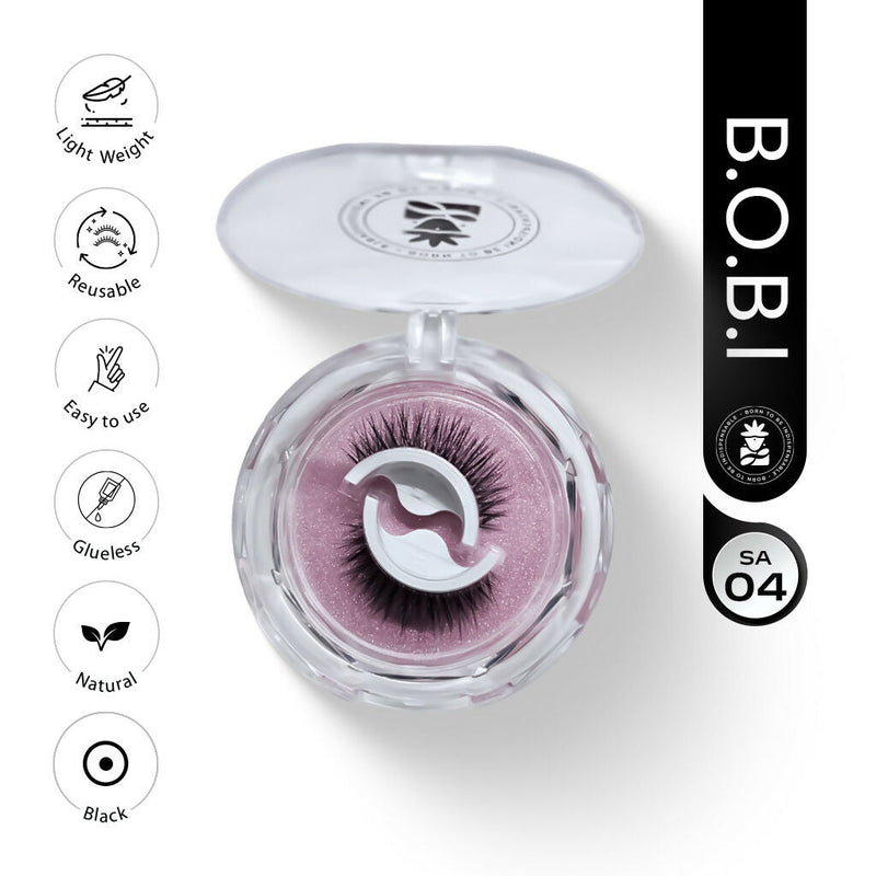 BOBI Self Adhesive Eyelashes SA04 Open Eye – Tapered Center Lift