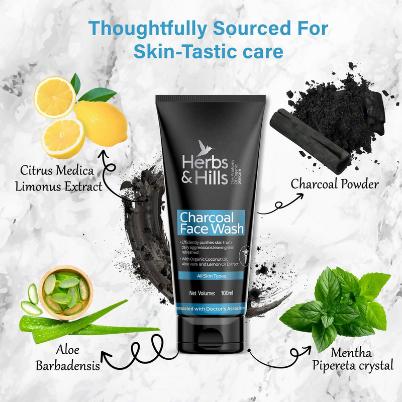 Herbs & Hills Charcoal Face Wash