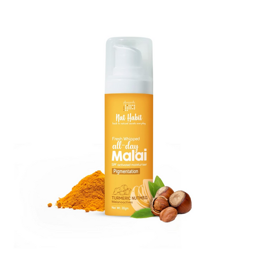 Nat Habit Turmeric Face Malai Cream For Skin Glow