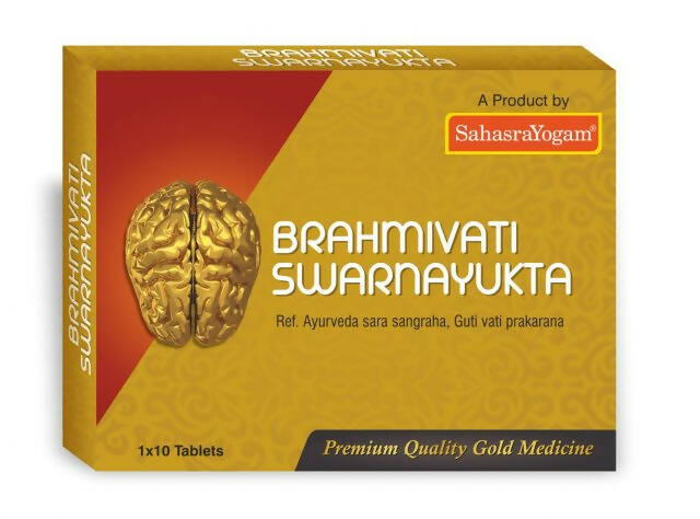 Sahasrayogam Brahmi Vati Swarna Yukta Capsules