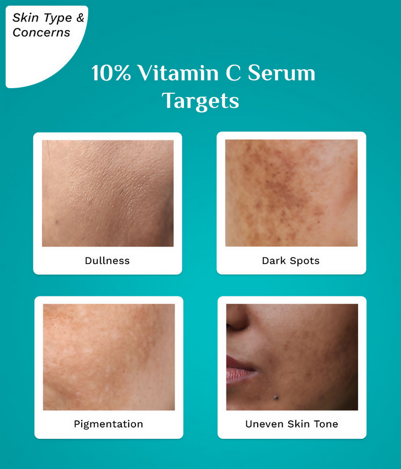 Pilgrim 10% Vitamin C Face Serum For Daily Brightness 5% Niacinamide