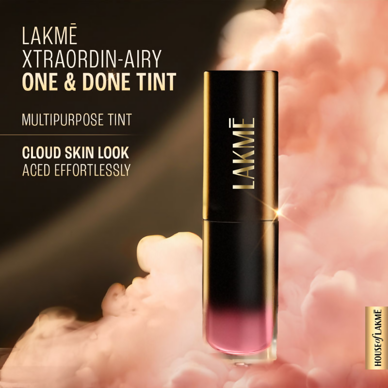 Lakme Xtraordin-Airy One-And-Done Lip, Eye & Cheek Tint - Dusty Rose