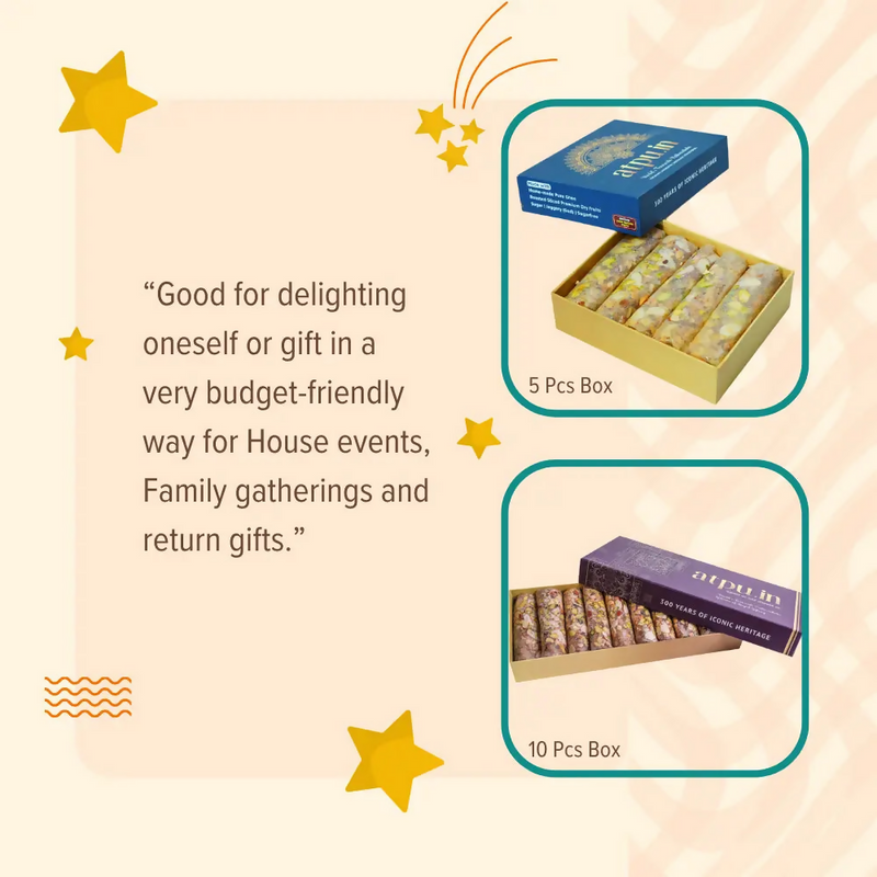 ATPU’s Exotic Special Dry Fruits Putharekulu - Organic Palm-Jaggery