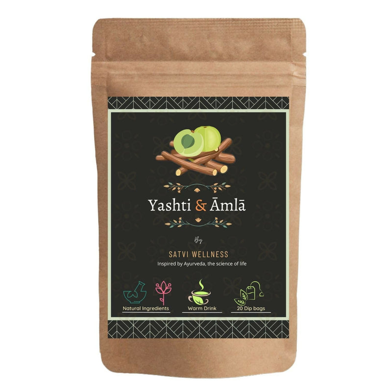 Satvi Wellness Yashtimadhu Amla Tea | Yashti Amala | Blend Of Liquorice And Indian Gooseberry
