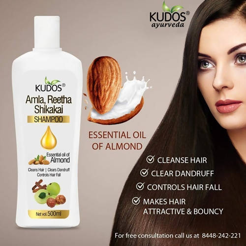 Kudos Ayurveda Amla Reetha, Shakakai Shampoo