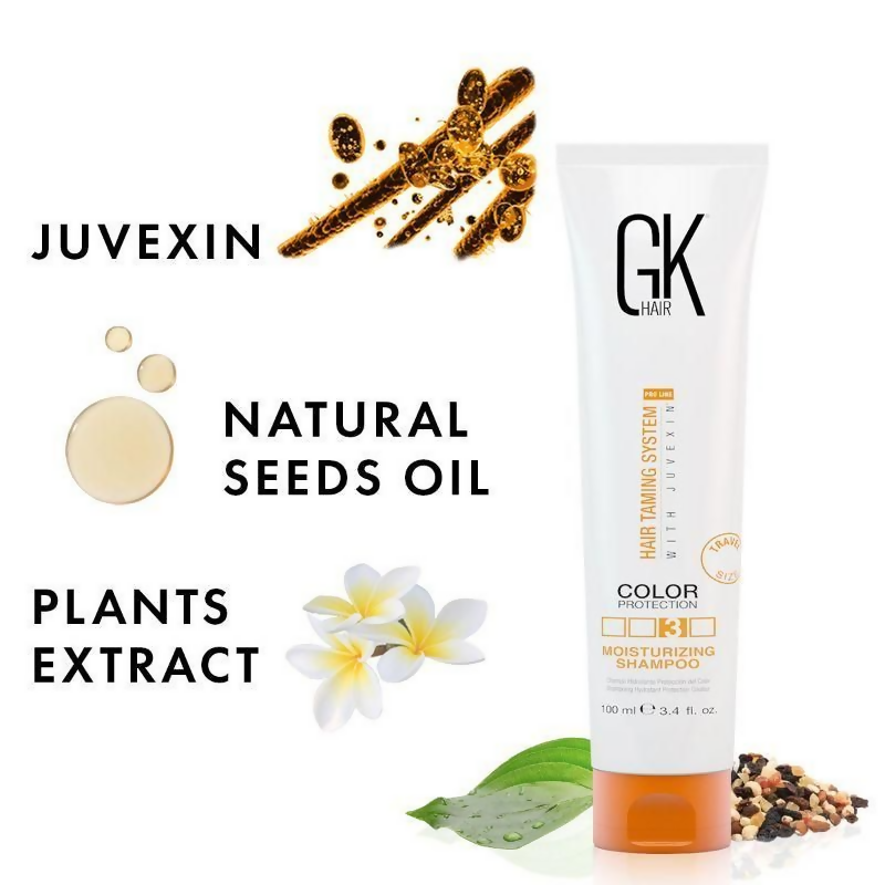 GK Hair Moisturizing Color Protection Shampoo, Travel Size