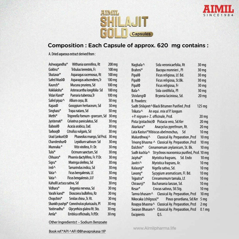Aimil SJ Gold Capsules – Performance Booster