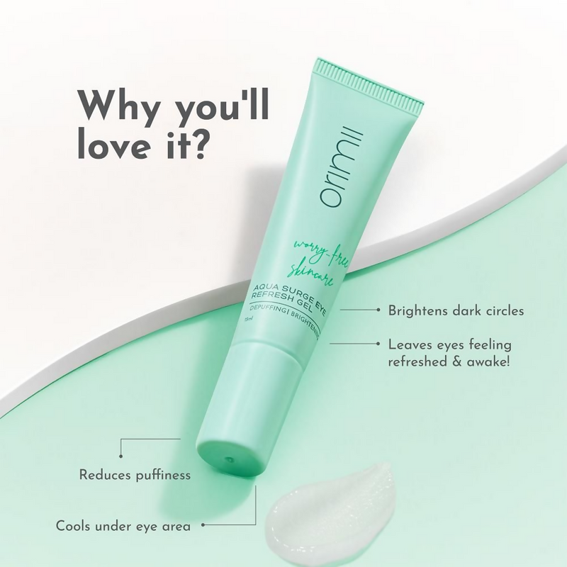 Orimii Under Eye Cream Gel for Dark Circles with Vitamin C
