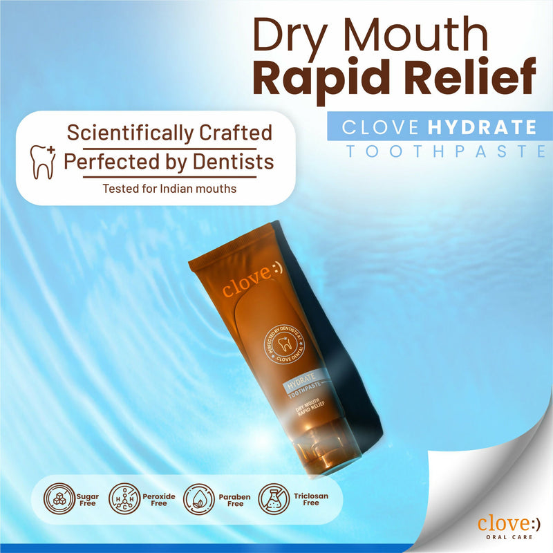 Clove Hydrate Toothpaste Dry Mouth Solution