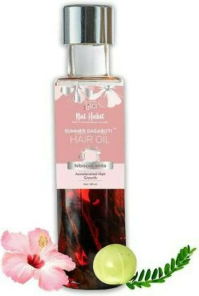 Nat Habit Hibiscus Amla Hair Growth Summer Dasabuti Hair Oil