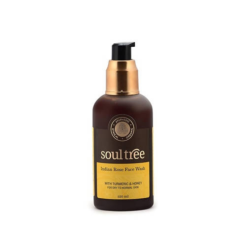 Soultree Cleansing Lotion, Indian Rose Face Wash & Walnut And Turmeric Face Scrub Set