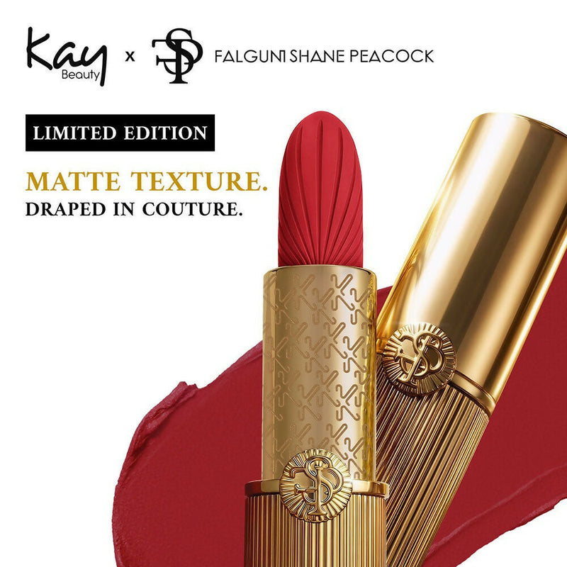 Kay Beauty x Falguni Shane Peacock Luxe Matte Lipstick - Crimson Silk