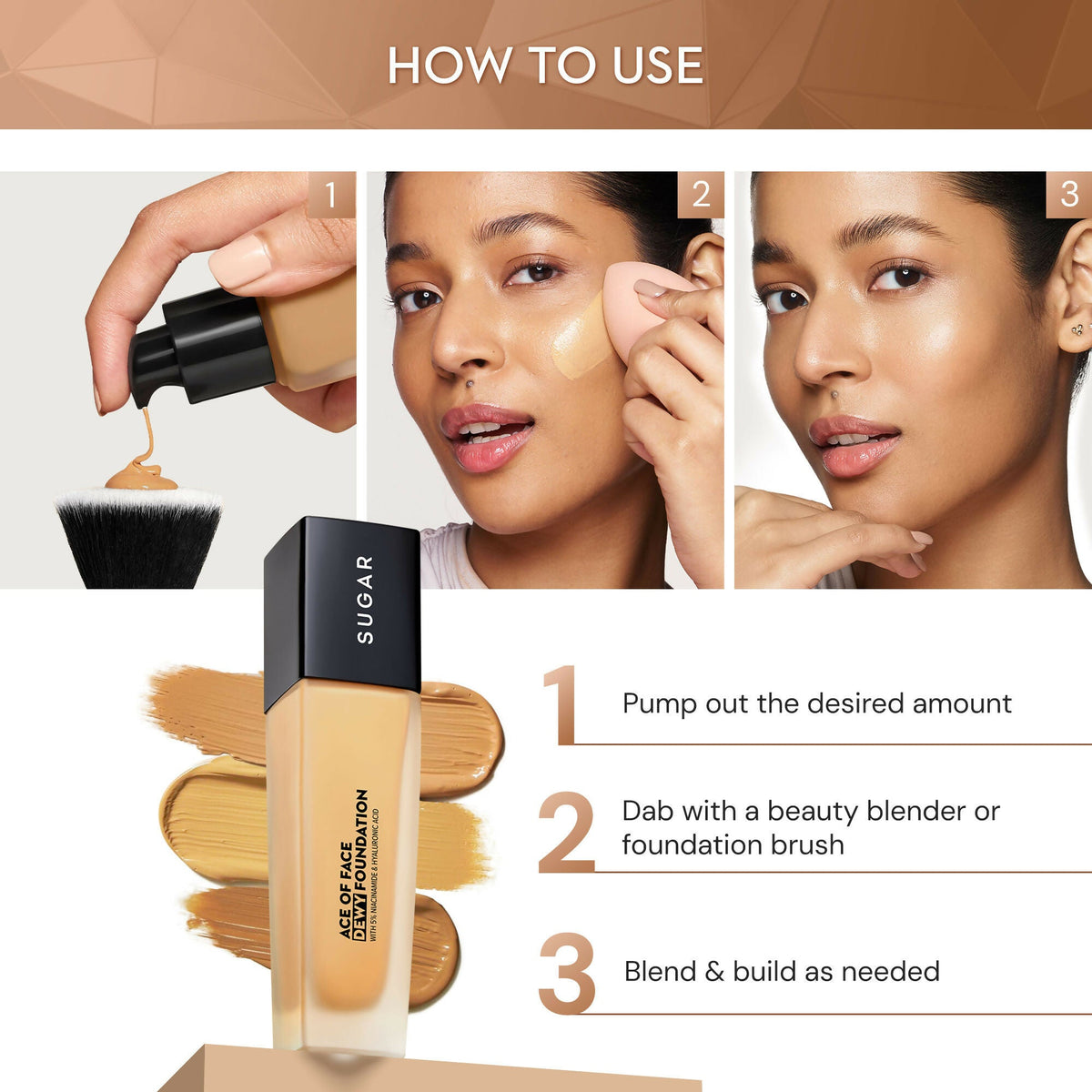 Sugar Ace Of Face Dewy Foundation - 05 Flat White