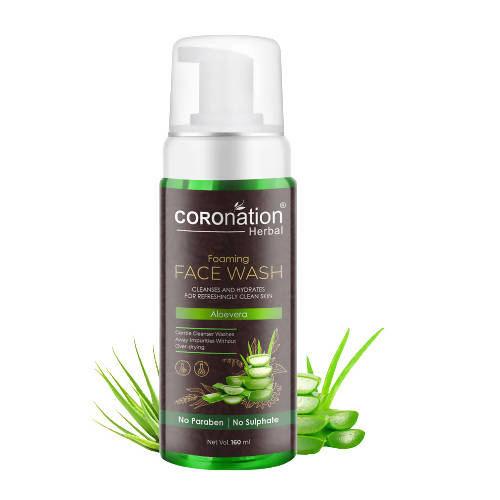 Coronation Herbal Aloevera Foaming Face Wash