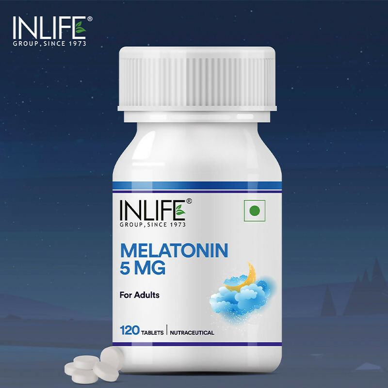 Inlife Melatonin 5mg Tablets to Promotes Sleep and Relaxation