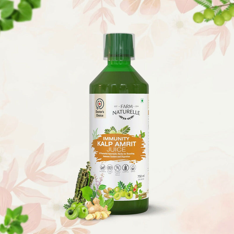 Farm Naturelle Immunity Kalp Amrit Juice - Strong Herbal Blend