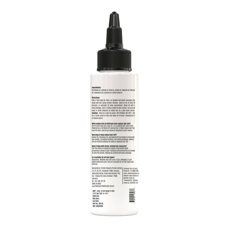 Detoxie Bakuchi Kalonji & Rosemary Hair Oil