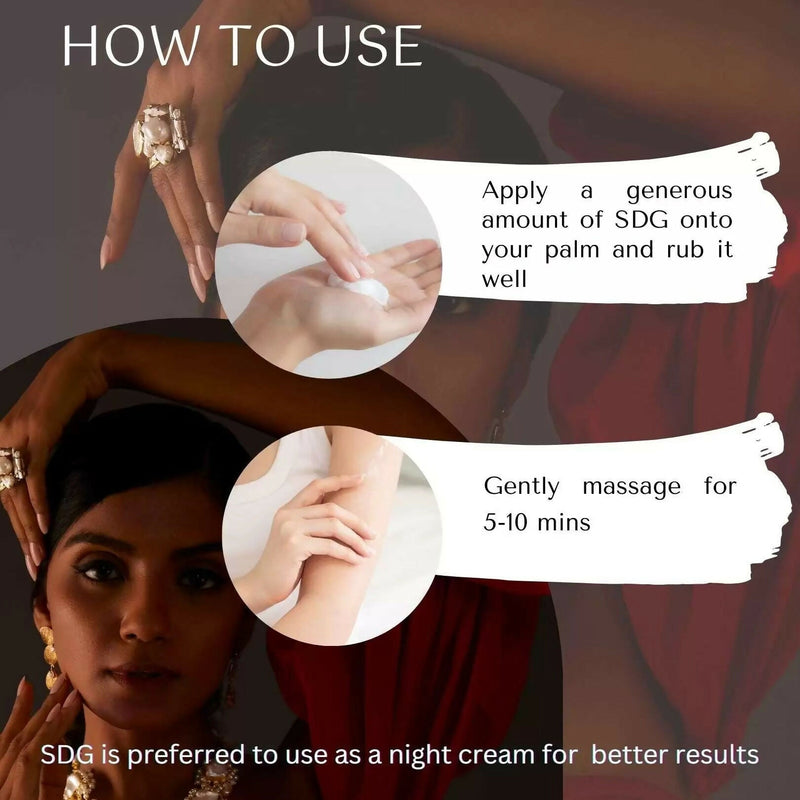 Tatsat Shata Dhauta Ghrita -100 Times Washed Desi Cow A2 Ghee Moisturizing Cream Infused with Rose Absolute Oil