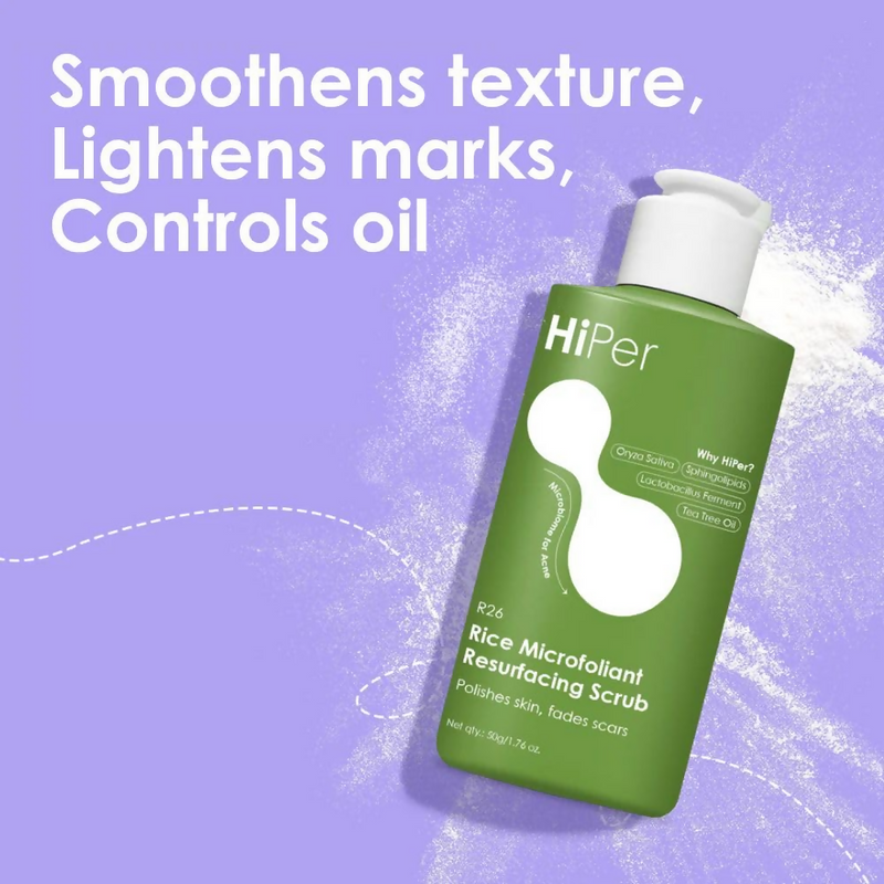 HiPer Skin Rice Microfoliant Resurfacing Face Scrub