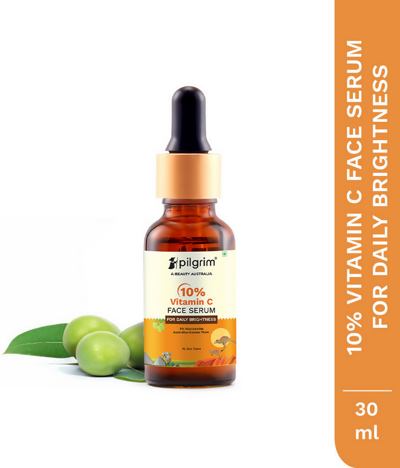Pilgrim 10% Vitamin C Face Serum For Daily Brightness 5% Niacinamide