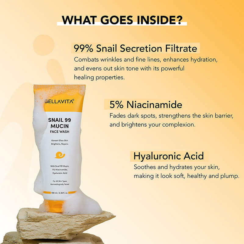 Bella Vita Organic Snail 99 Mucin Face Wash