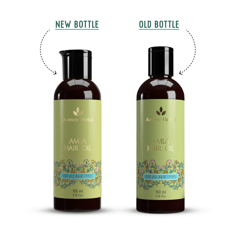 Avimee Herbal Amla Hair Oil For Grey Hair & Dandruff With Vitamin E and Amla Seed Oil