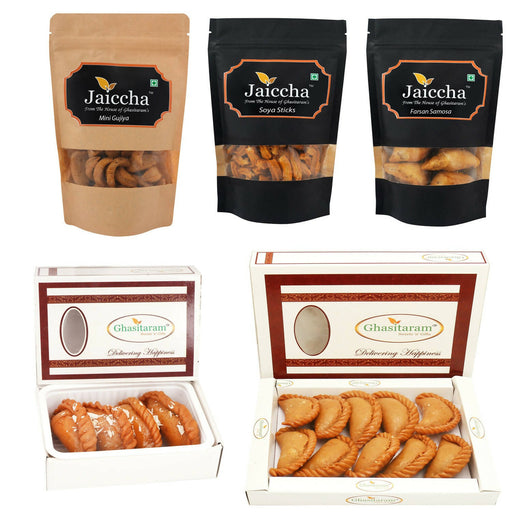 Ghasitaram Holi Sweets Hampers Best of 5 Traditional Gujiyas