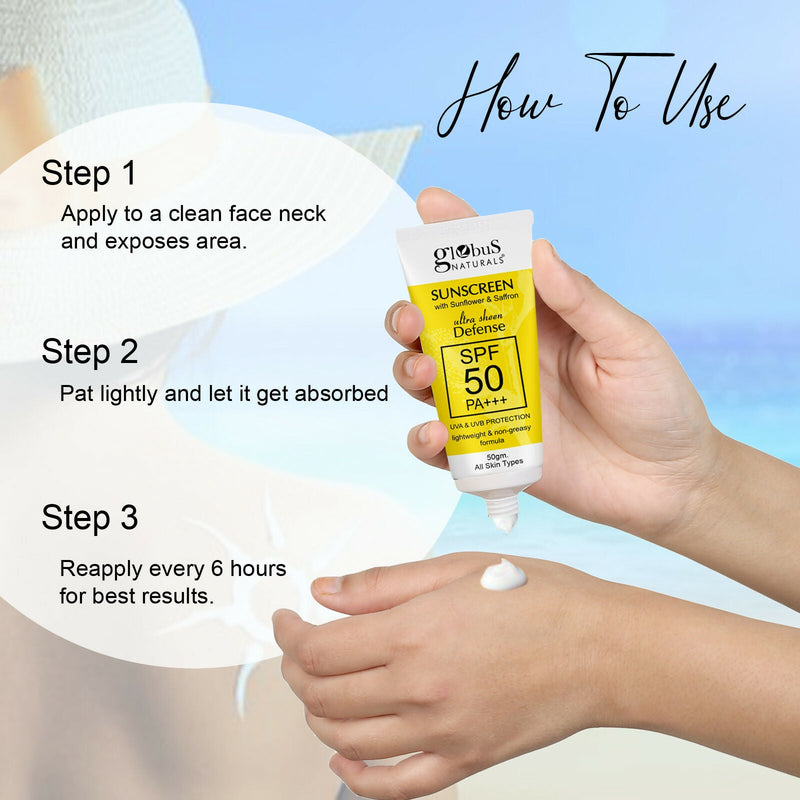Globus Naturals Sunscreen with Ultra Sheen Defense