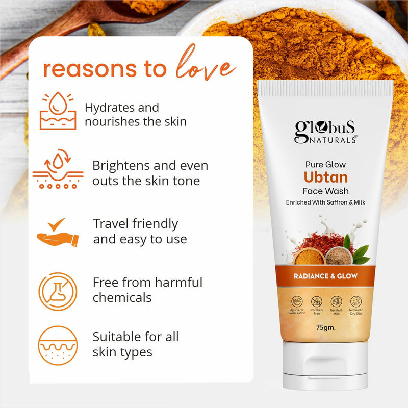 Globus Naturals Pure Glow Ubtan Face Wash