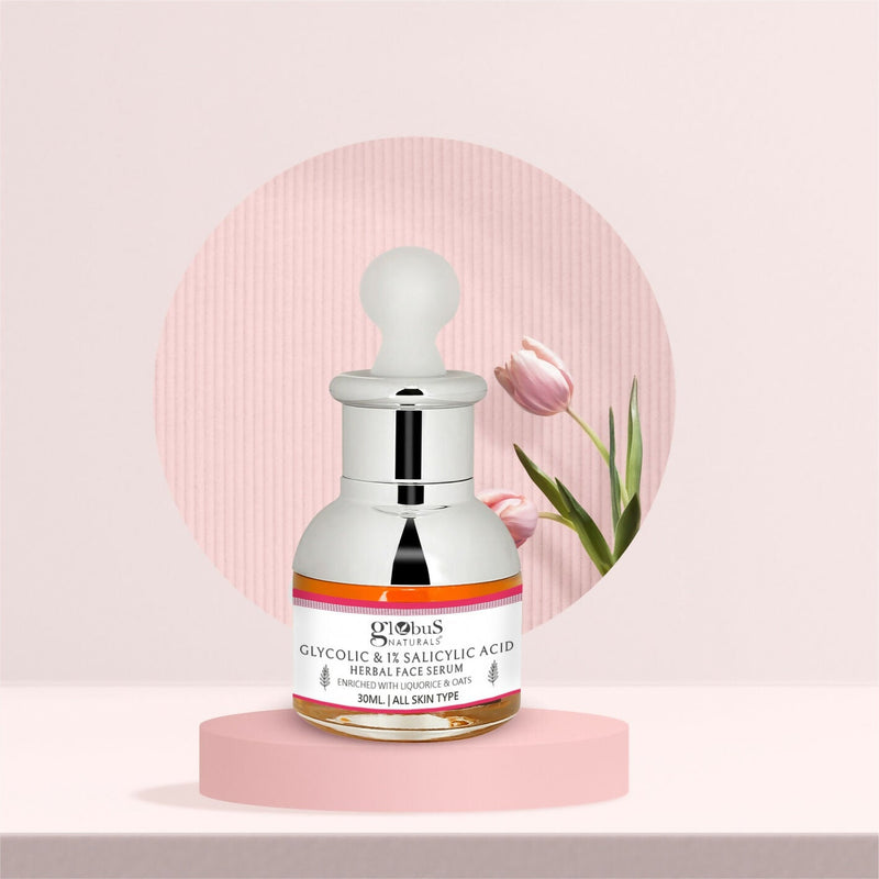 Globus Naturals Glycolic & 1% Salicylic Acid Anti Acne Face Serum