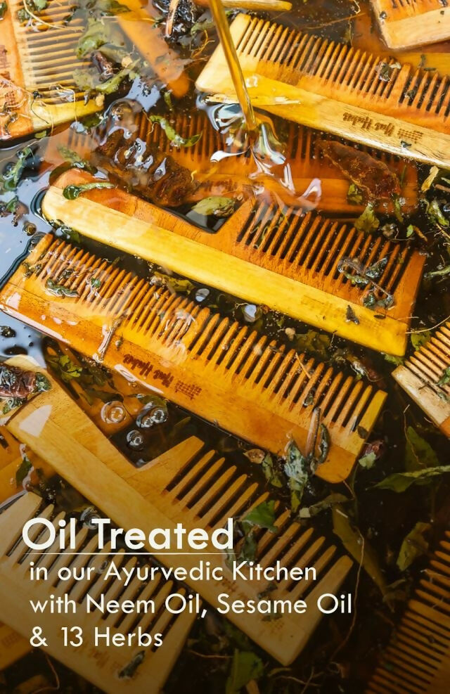 Nat Habit Fine Tooth Kacchi Neem Styling Comb