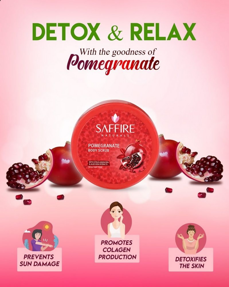 Saffire Naturals Pomegranate Body Scrub