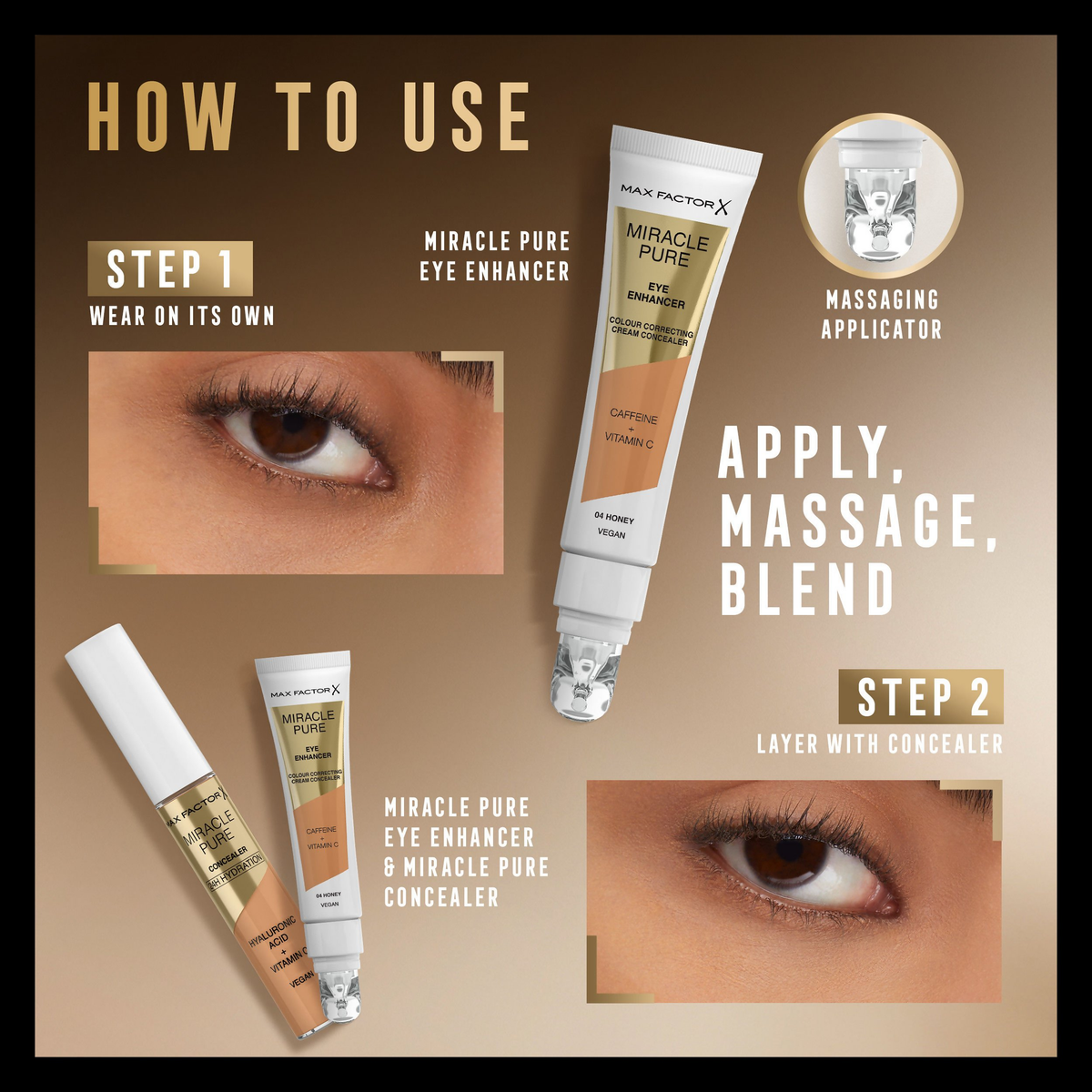 Max Factor Miracle Pure Eye Enhancer - Peach