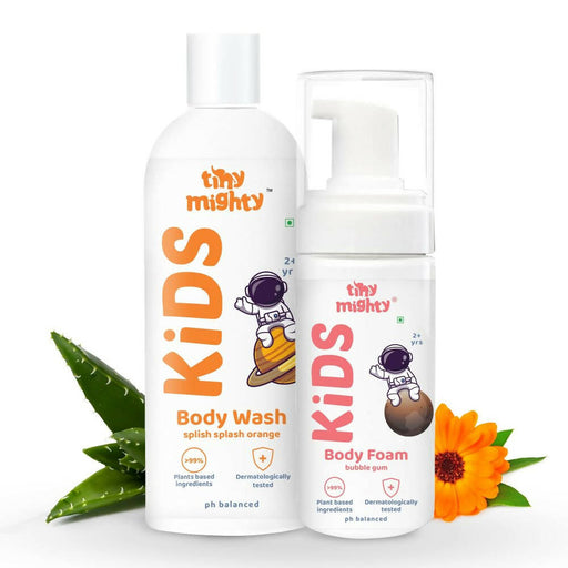 Tiny Mighty Kids Body Wash & Foam Wash Combo