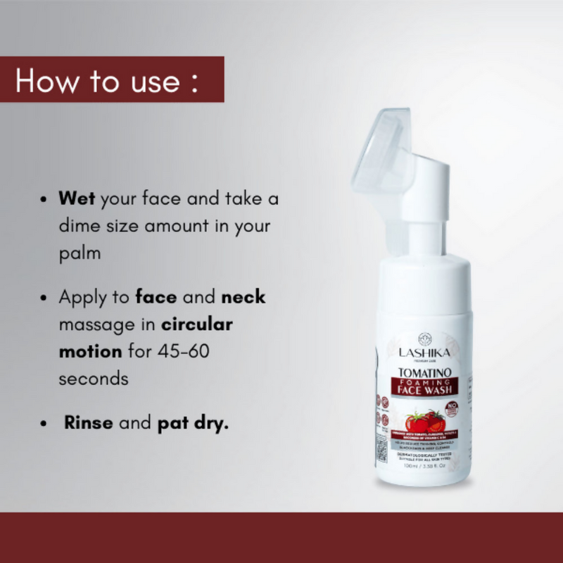 Lashika Tomatino Foaming Face Wash