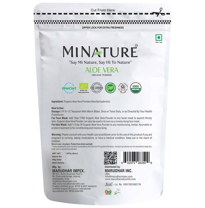 Minature Aloe Vera Organic Powder