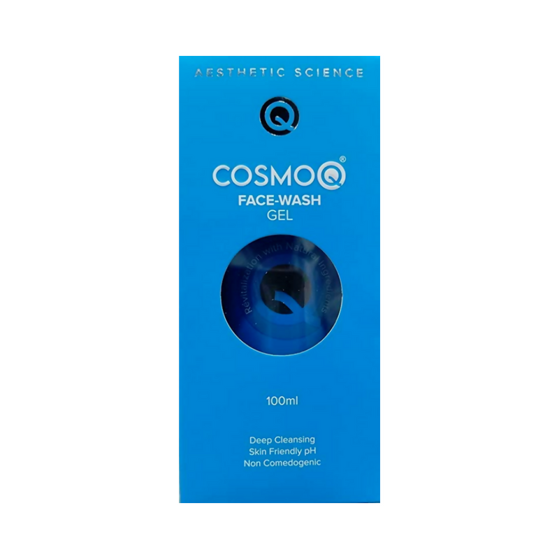 Cosmo Q Cleansing Face Wash Gel for Skin Purifying Formula with Moringa Extract